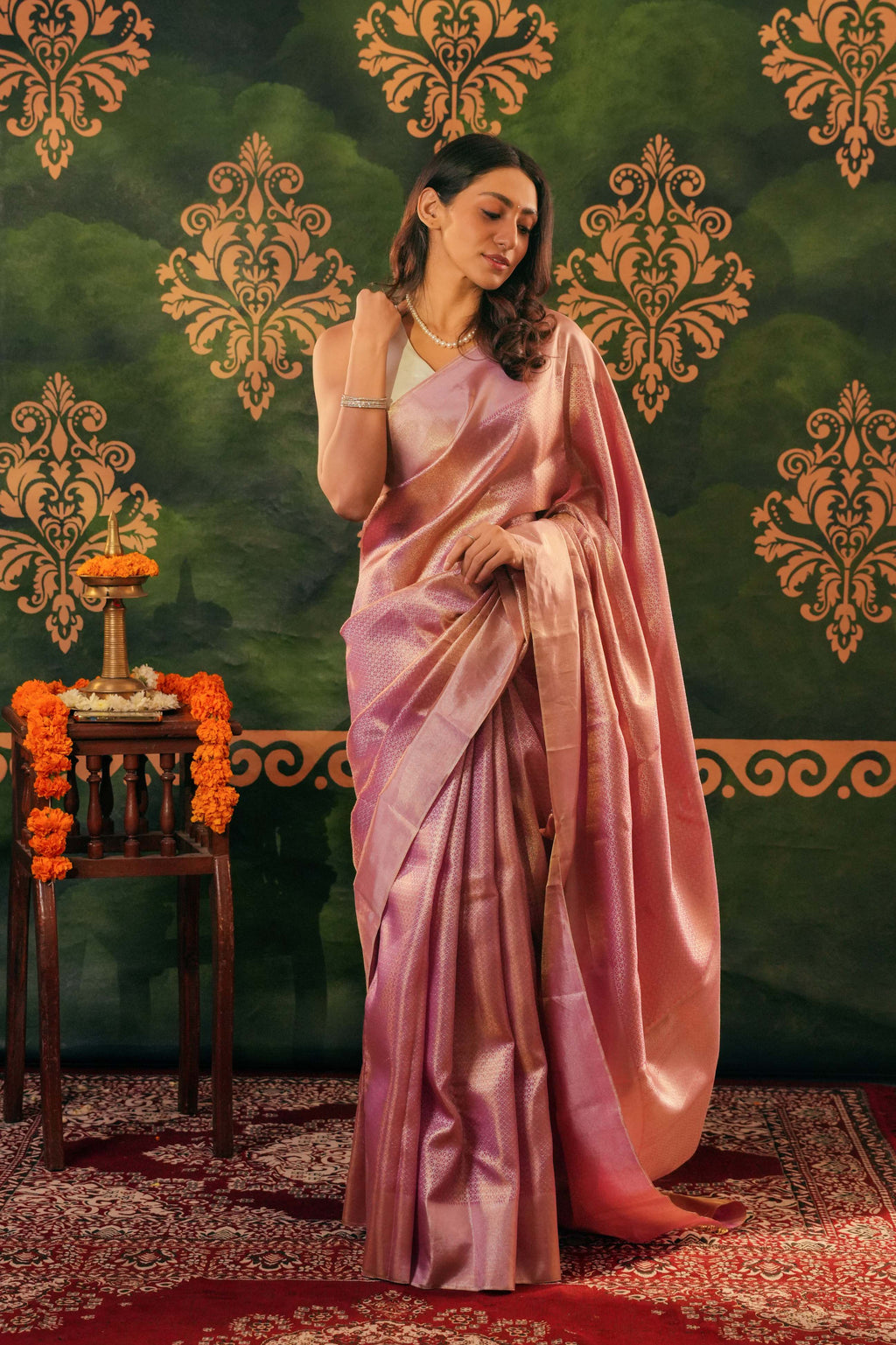 PURE KANJIVARAM TISSUE SILK SAREE