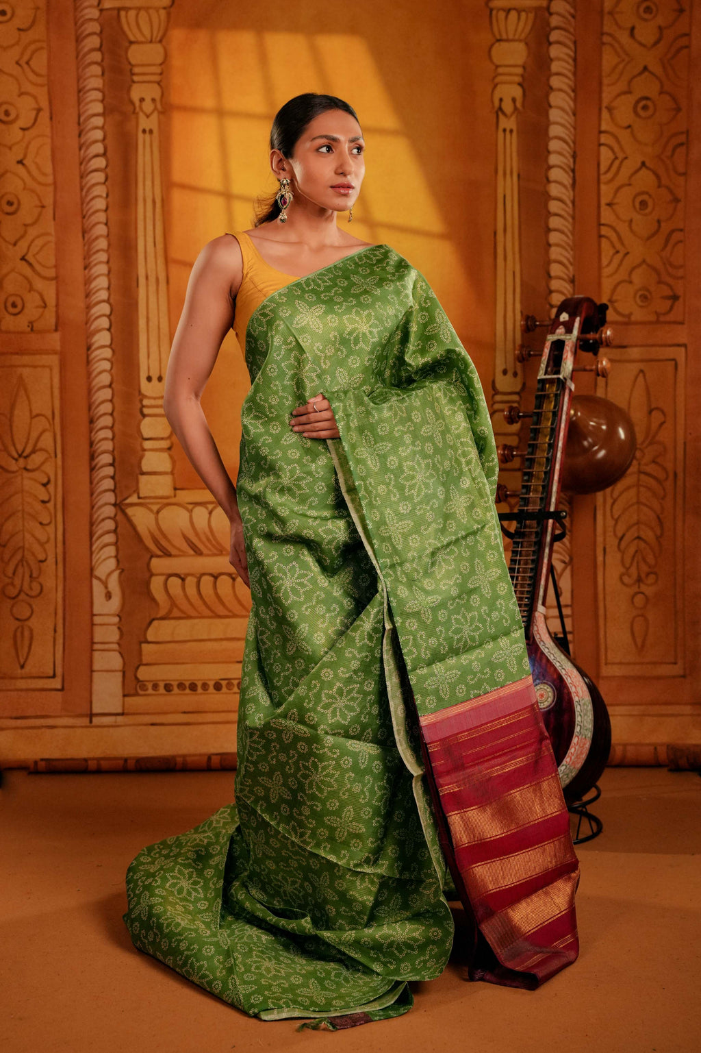 PURE KANCHI TUSSAR SILK SAREE