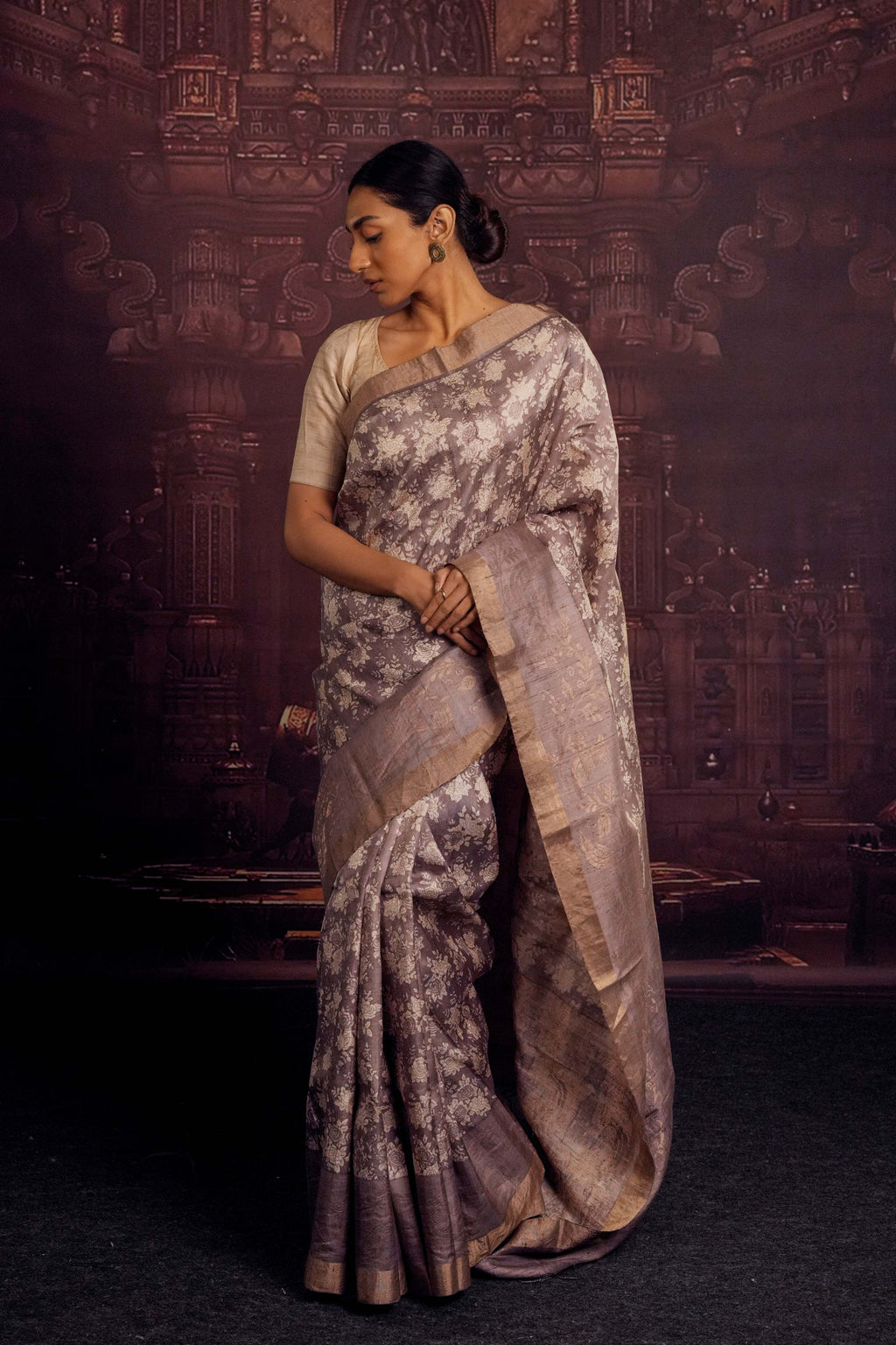 PURE HANDLOOM TUSSAR SILK