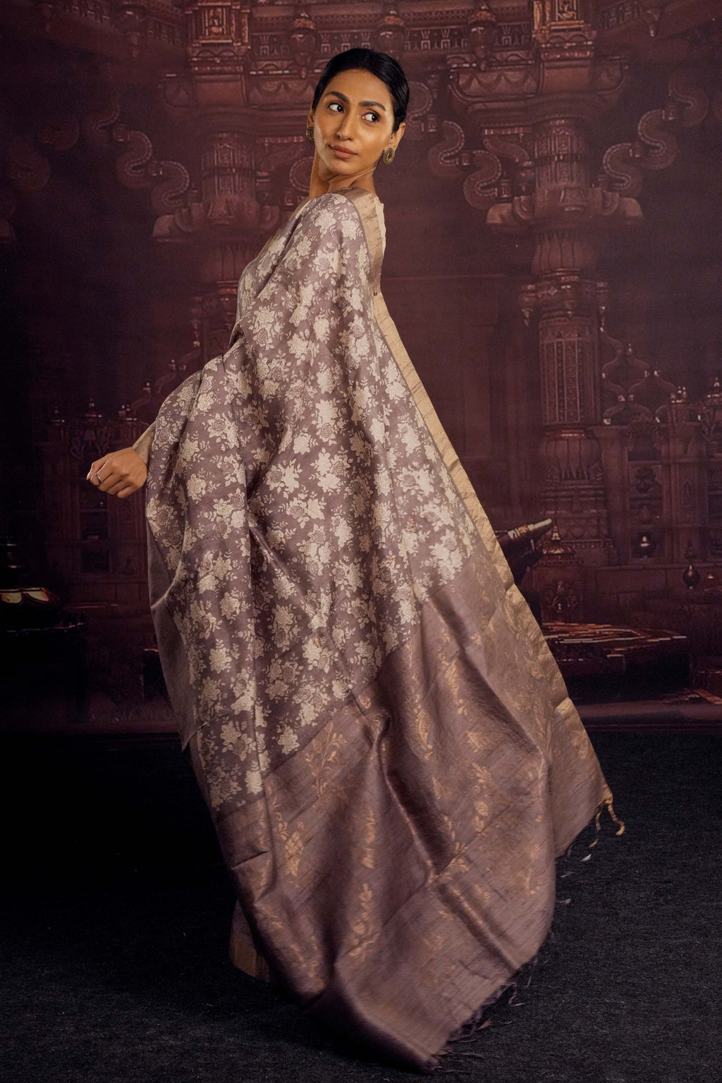 PURE HANDLOOM TUSSAR SILK